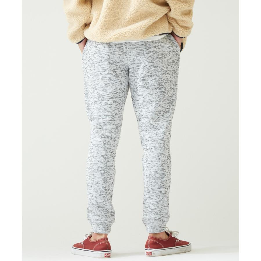 ジョガーパンツ メンズ ニットフリース あったか 暖かい 裏起毛 スウェットパンツ フリースパンツ イージーパンツ 暖パン 黒 improves | improves | 12