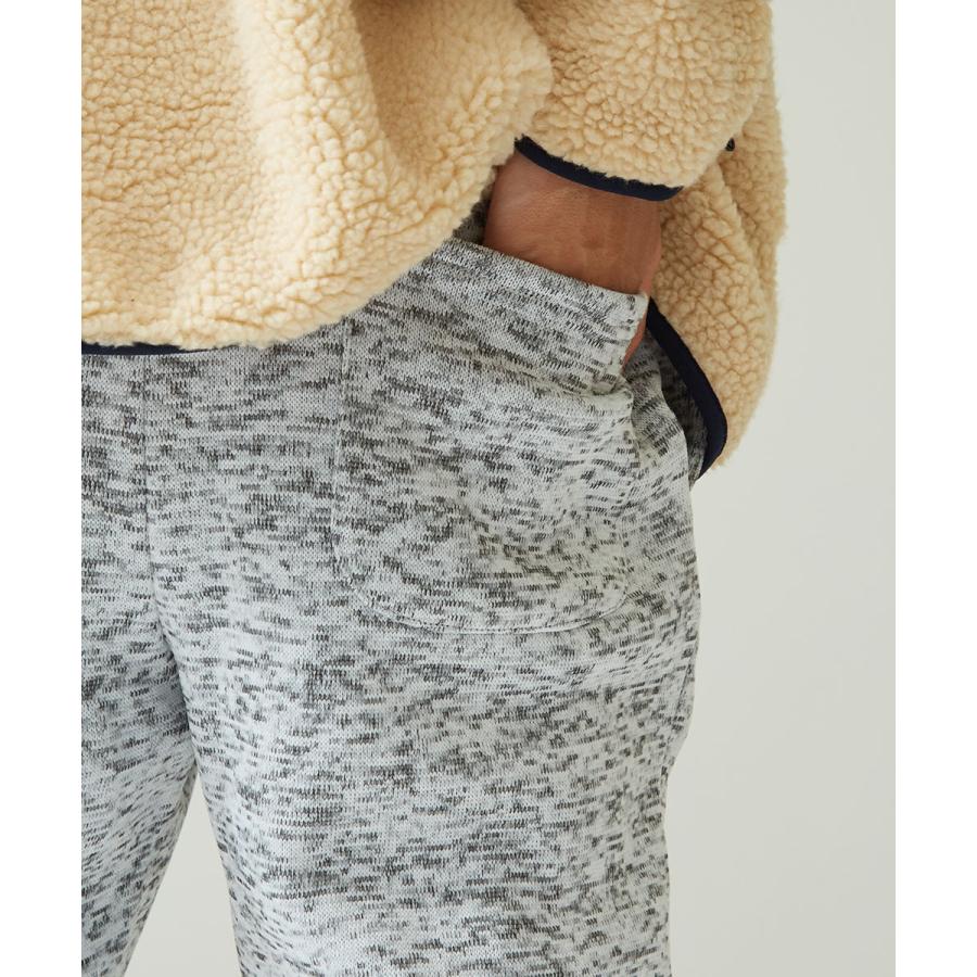 ジョガーパンツ メンズ ニットフリース あったか 暖かい 裏起毛 スウェットパンツ フリースパンツ イージーパンツ 暖パン 黒 improves | improves | 17