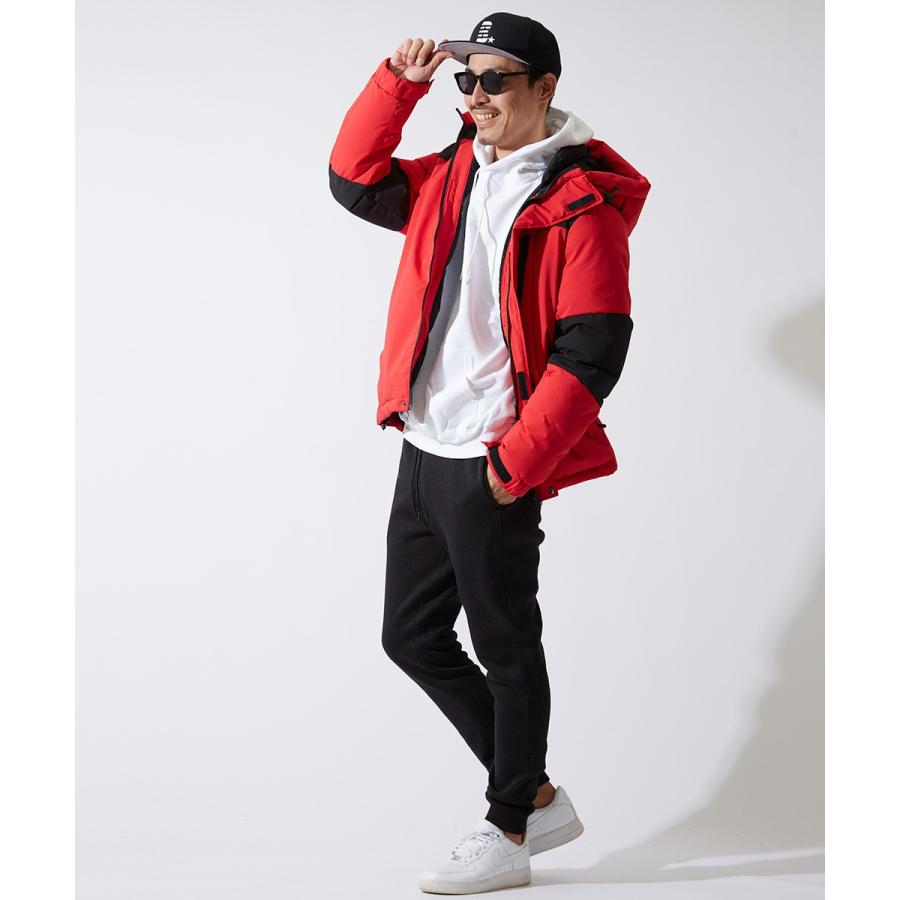 ジョガーパンツ メンズ ニットフリース あったか 暖かい 裏起毛 スウェットパンツ フリースパンツ イージーパンツ 暖パン 黒 improves | improves | 04