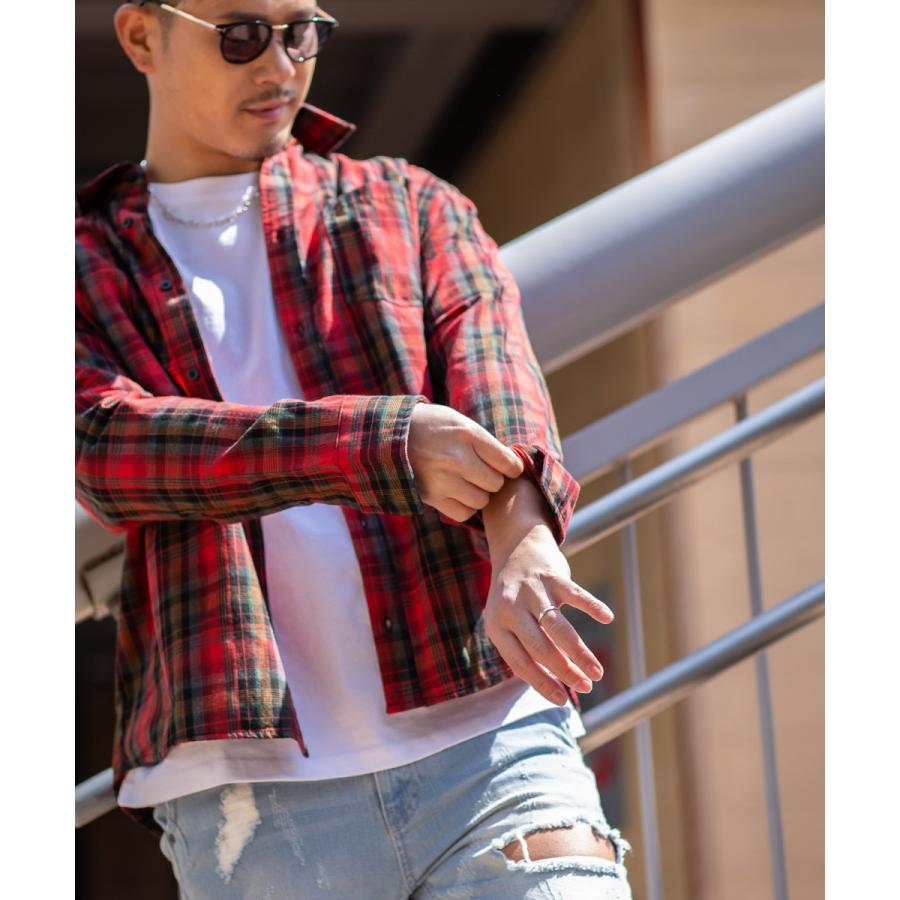 チェックシャツ メンズ 韓国 ファッション チェック柄 シャツ 長袖シャツ ブロードシャツ コットンシャツ タータンチェック Improves Improves インプローブス 通販 Yahoo ショッピング