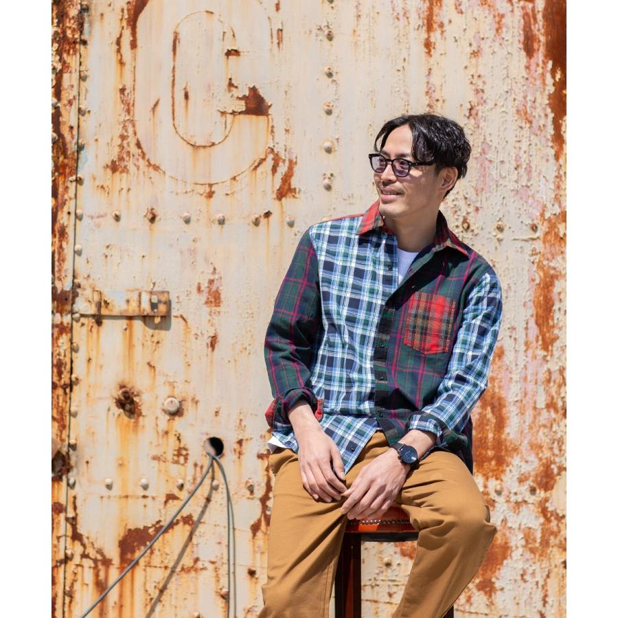チェックシャツ メンズ 韓国 ファッション チェック柄 シャツ 長袖シャツ ブロードシャツ コットンシャツ タータンチェック Improves Improves インプローブス 通販 Yahoo ショッピング