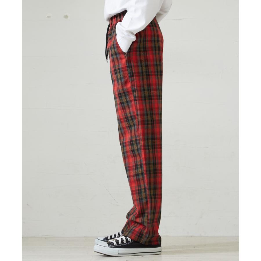 チェックパンツ メンズ ワイドパンツ 柄 チェック パンツ ダンス 赤 グリーン チェック柄パンツ タータンチェック 韓国 Improves Improves インプローブス 通販 Yahoo ショッピング