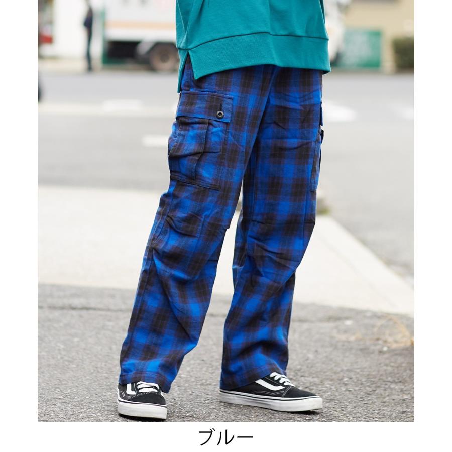 Y*i様 off-white チェック柄 カーゴポケット付きスラックスパンツ 4 SOMETHING(サムシング)カーゴパンツ（フルレングスパンツ