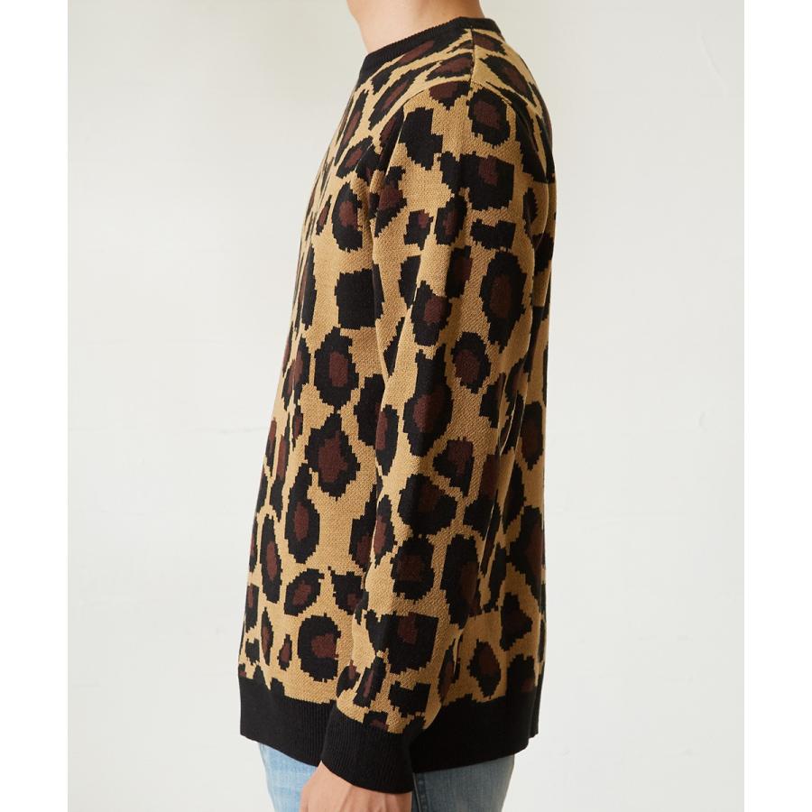 ニット メンズ セーター チェック柄 長袖 ニットセーター ジャガードニット ブラック ベージュ 黒 improves | improves | 06