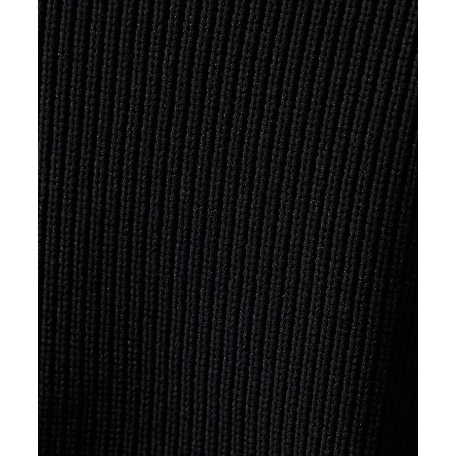 モックネック ニット メンズ セーター 長袖 ニットセーター 無地 もちもちニット ブラック ホワイト ベージュ グレー 黒 白 improves | improves | 18