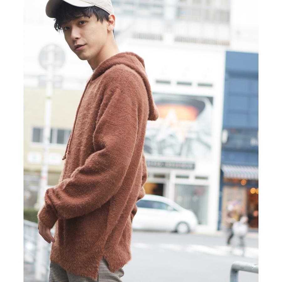 improves ニットパーカー メンズ パーカー プルオーバーパーカー