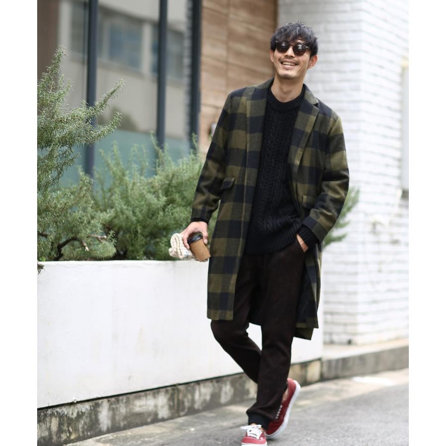 ケーブルニット メンズ ローゲージニット ケーブル編み セーター 長袖 ニットセーター 無地 厚手 ニット ブラック ホワイト improves | improves | 03