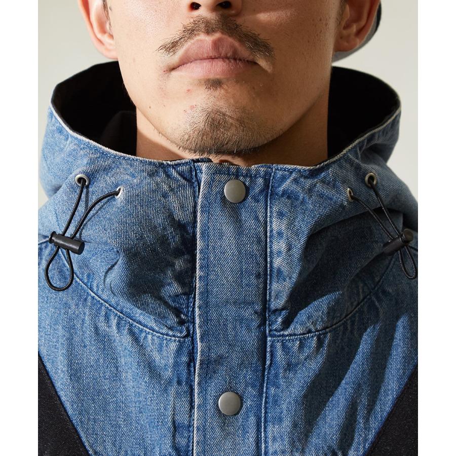 マウンテンパーカー メンズ デニム マウンテンパーカ デニムジャケット マンパー マウンパ マンパ ブルゾン ジャンパー improves | improves | 14