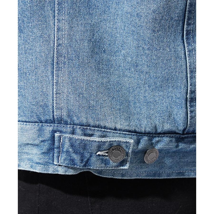 デニムジャケット メンズ ボア あったか 暖かい 裏ボア Gジャン ジャケット ビッグシルエット ゆったり 大きいサイズ オーバーサイズ | improves | 15