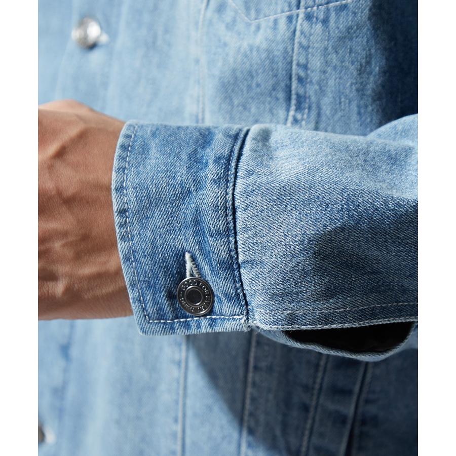 デニムジャケット メンズ ボア あったか 暖かい 裏ボア Gジャン ジャケット ビッグシルエット ゆったり 大きいサイズ オーバーサイズ | improves | 16