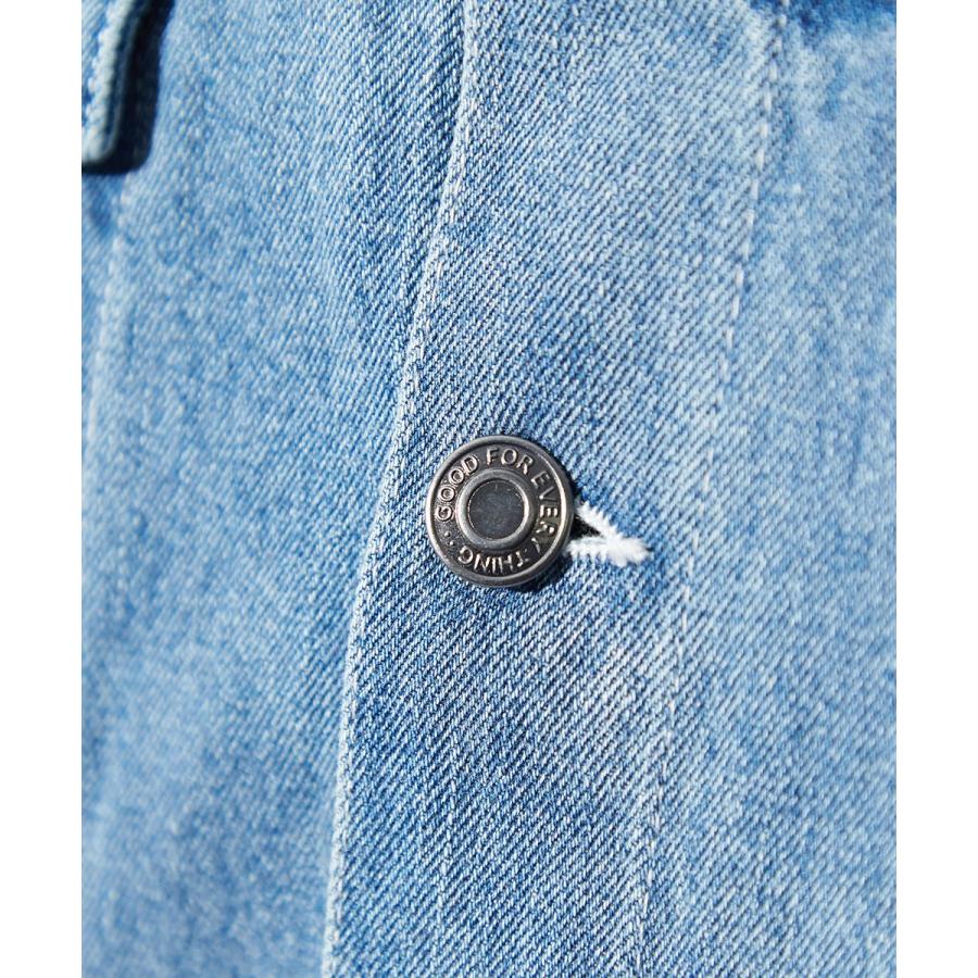 デニムジャケット メンズ ボア あったか 暖かい 裏ボア Gジャン ジャケット ビッグシルエット ゆったり 大きいサイズ オーバーサイズ | improves | 20