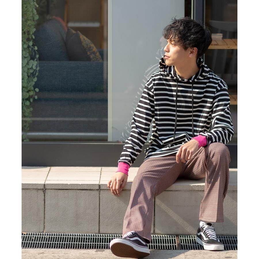 improves（インプローブス） フード ボーダー Tシャツ メンズ パーカー