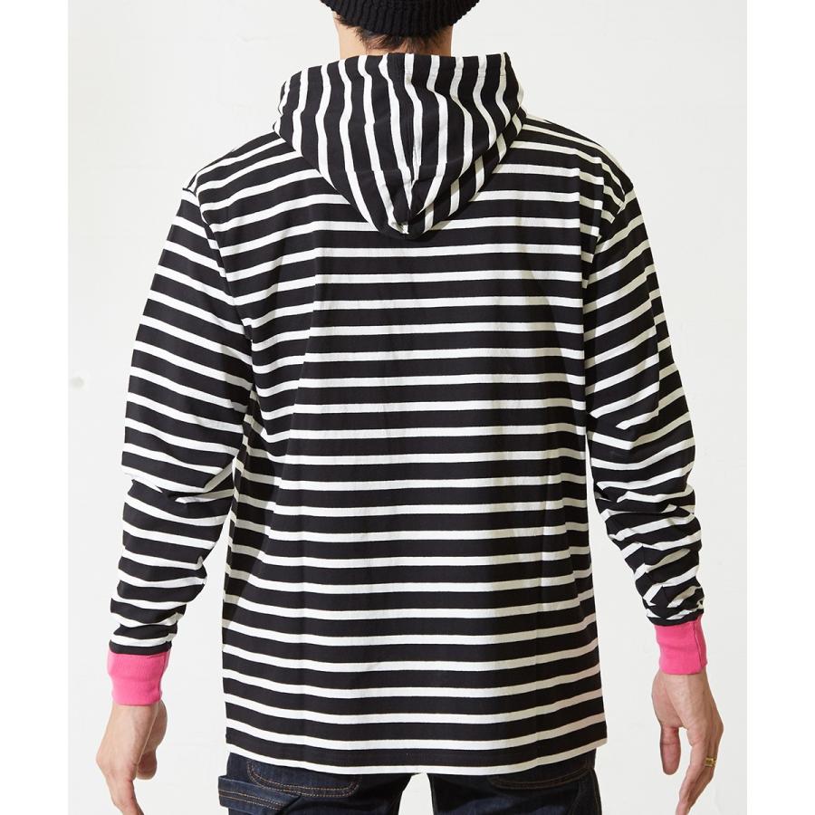 improves（インプローブス） フード ボーダー Tシャツ メンズ パーカー