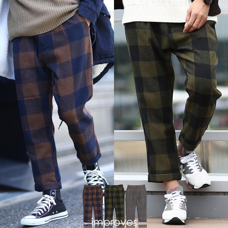 improves（インプローブス） テーパードパンツ メンズ メルトン 暖かい