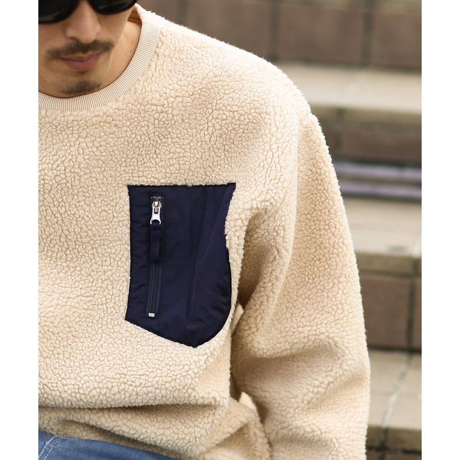 improves（インプローブス） ボアフリース トレーナー メンズ ボア