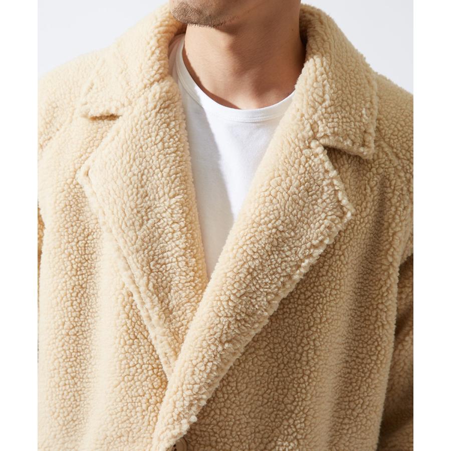 チェスターコート メンズ ボアコート ビッグシルエット ゆったり 大きいサイズ オーバーサイズ ロング丈 ロングコート 無地 豹柄 ヒョウ柄 improves | improves | 13