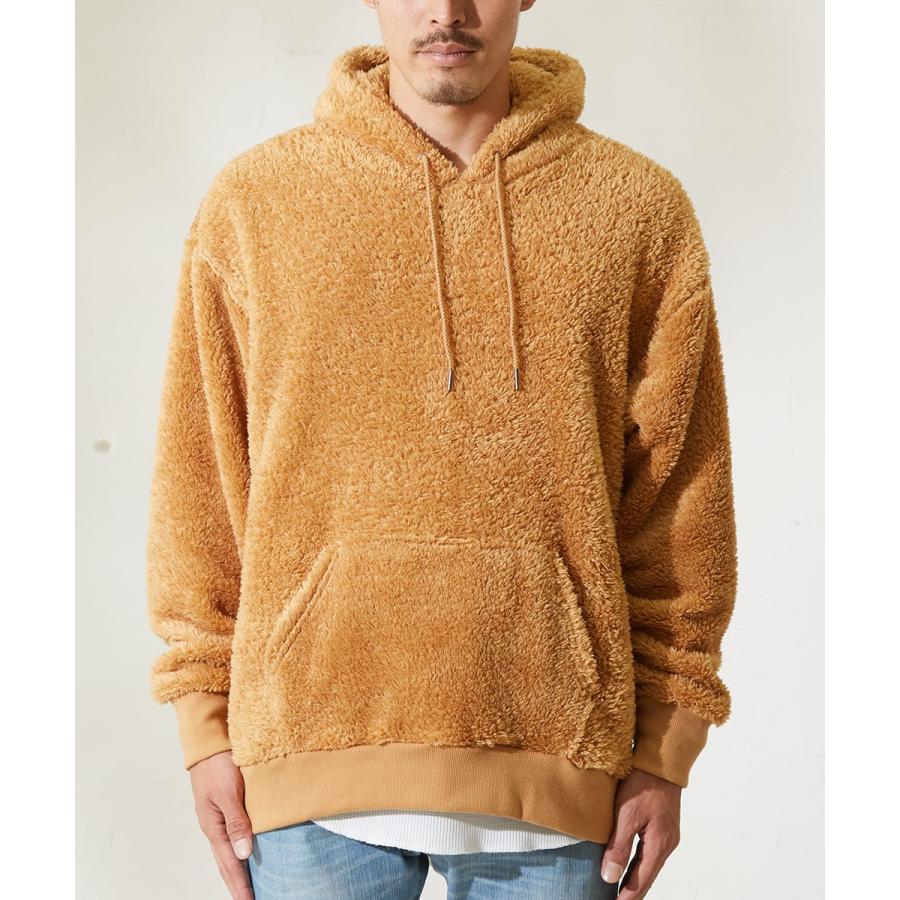 マイクロフリース ボア パーカー メンズ サイドジップ プルオーバーパーカー もこもこ ブラック ホワイト キャメル ベージュ Improves Improves インプローブス 通販 Yahoo ショッピング