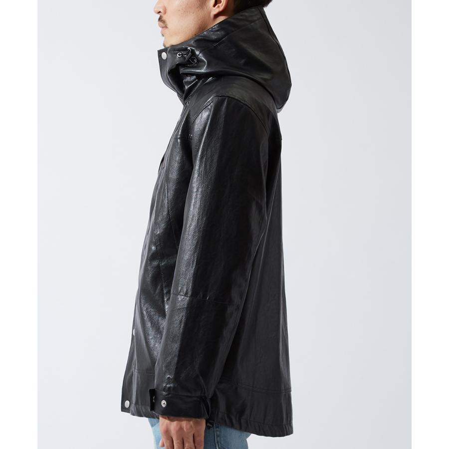 マウジー　LEATHER BONDING ジャケッ　ト　リバーシブル　黒　レザー マウジー LEATHER BONDING ジャケッ ト リバーシブル 黒 レザー