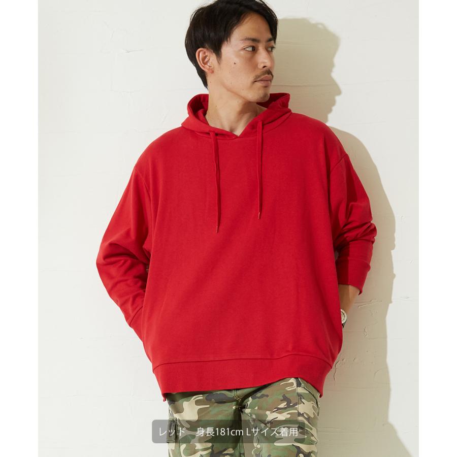 ビッグシルエット パーカー メンズ 無地 ビッグパーカー スウェットパーカー スエット プルオーバー ビックシルエット 白 黒 improves | improves | 12