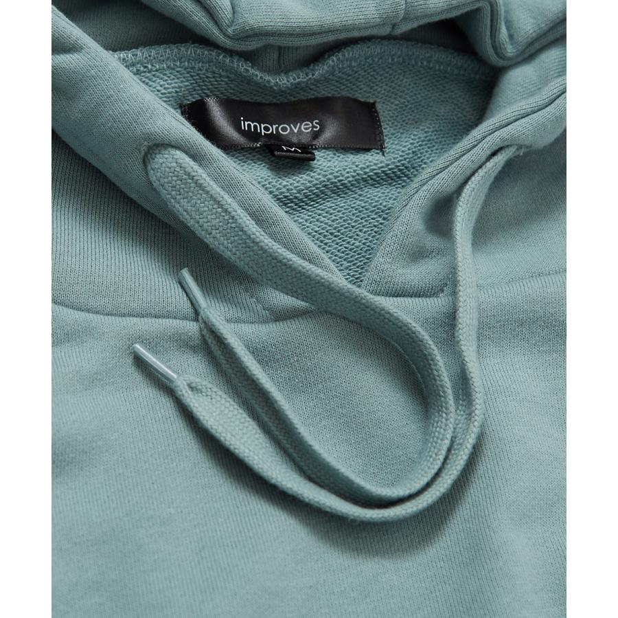 ビッグシルエット パーカー メンズ 無地 ビッグパーカー スウェットパーカー スエット プルオーバー ビックシルエット 白 黒 improves | improves | 18