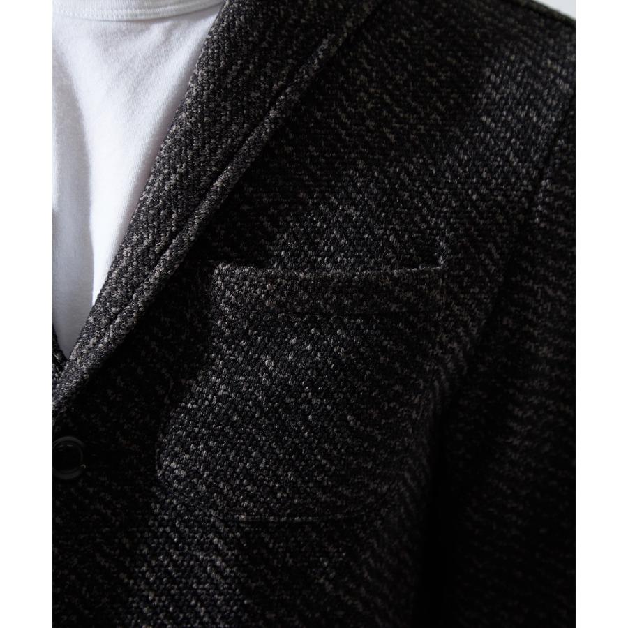 テーラードジャケット メンズ イタリアンカラー ツイード ジャケット セットアップ可能 あったか 暖かい 裏起毛 improves トラッド 英国 | improves | 14