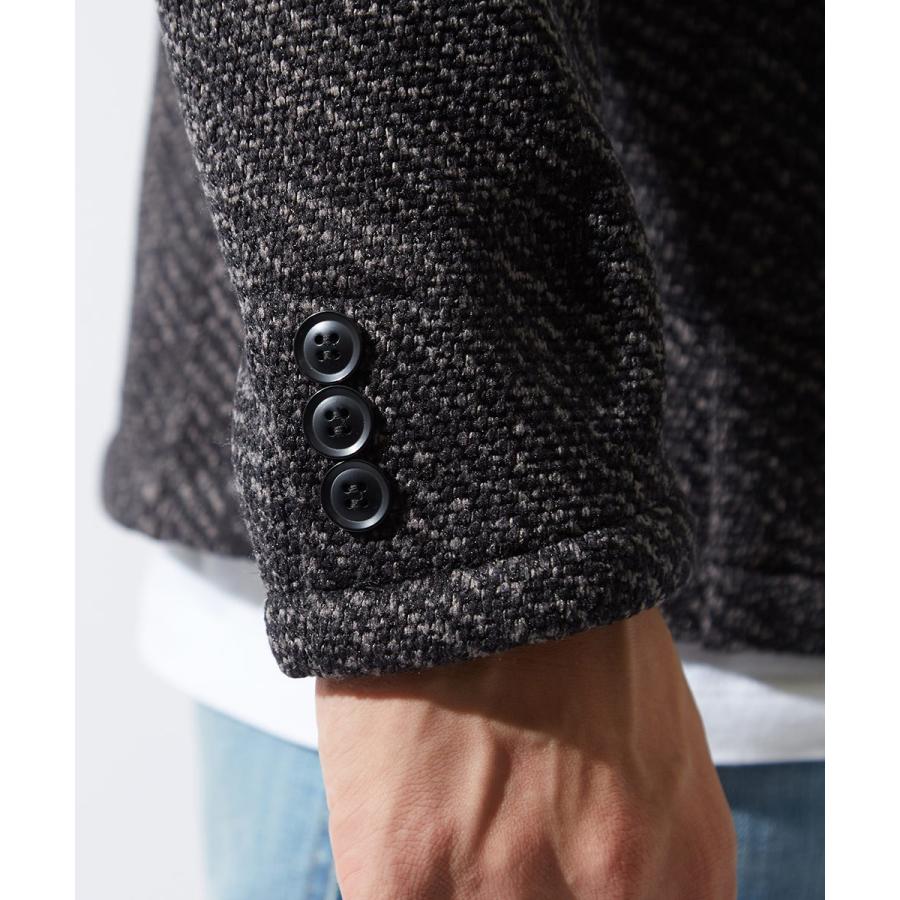 テーラードジャケット メンズ イタリアンカラー ツイード ジャケット セットアップ可能 あったか 暖かい 裏起毛 improves トラッド 英国 | improves | 18