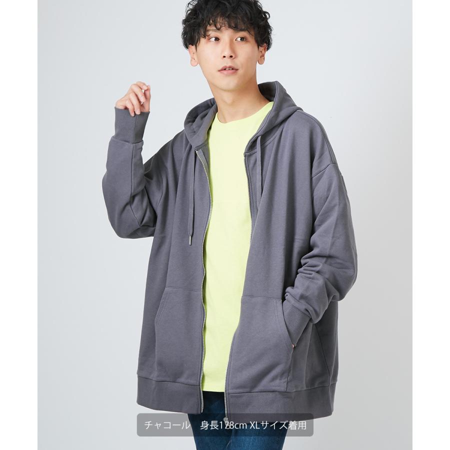 パーカー メンズ ジップパーカー 長袖 ゆったり 大きいサイズ オーバーサイズ ビッグシルエット スウェットパーカー ジップアップパーカー Improves Improves インプローブス 通販 Yahoo ショッピング