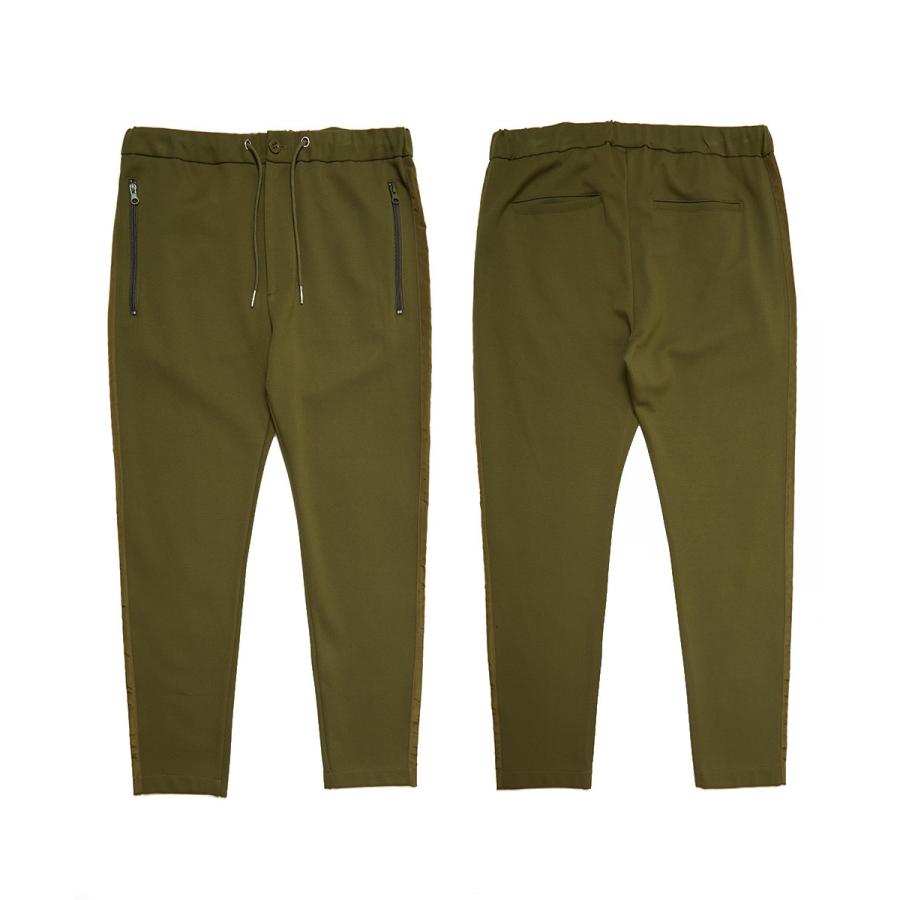 ジョガーパンツ メンズ ポンチ イージーパンツ サイドライン テーパードパンツ ウエストゴム スリム ラインパンツ ジャージパンツ | improves | 16