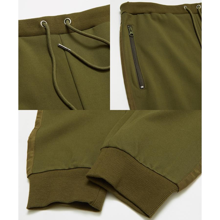 ジョガーパンツ メンズ ポンチ イージーパンツ サイドライン テーパードパンツ ウエストゴム スリム ラインパンツ ジャージパンツ | improves | 19