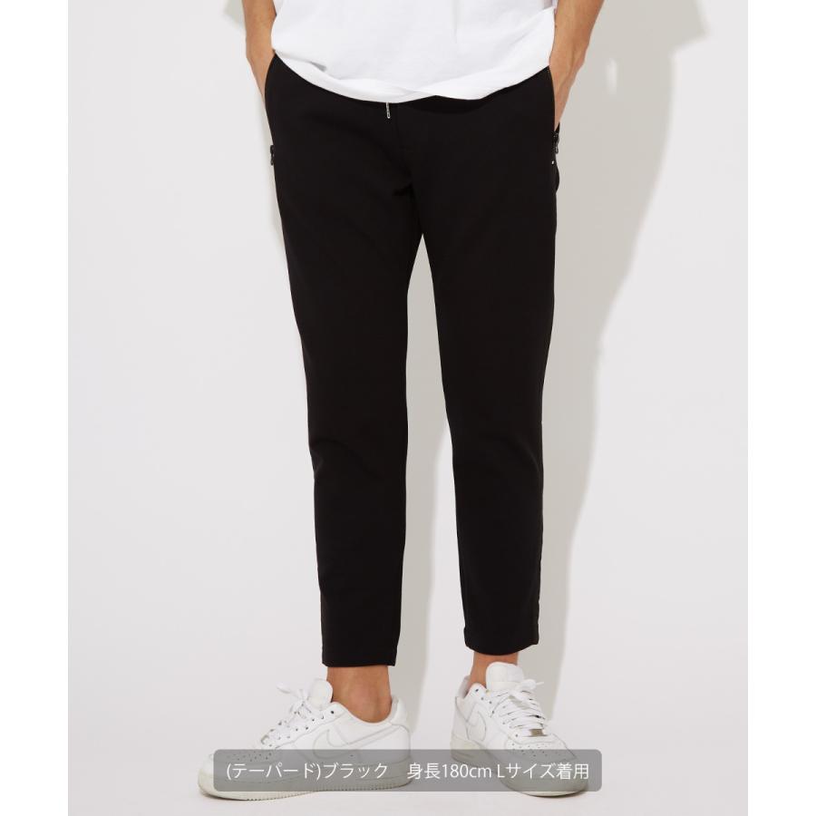 ジョガーパンツ メンズ ポンチ イージーパンツ サイドライン テーパードパンツ ウエストゴム スリム ラインパンツ ジャージパンツ | improves | 08