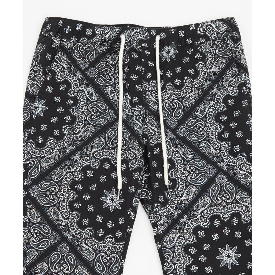 ジョガーパンツ メンズ リブパンツ イージーパンツ ゴムウエスト ペイズリー バンダナ 柄パンツ 総柄 improves | improves | 17