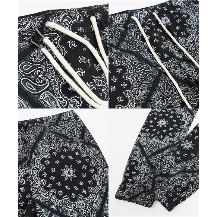 ジョガーパンツ メンズ リブパンツ イージーパンツ ゴムウエスト ペイズリー バンダナ 柄パンツ 総柄 improves | improves | 19