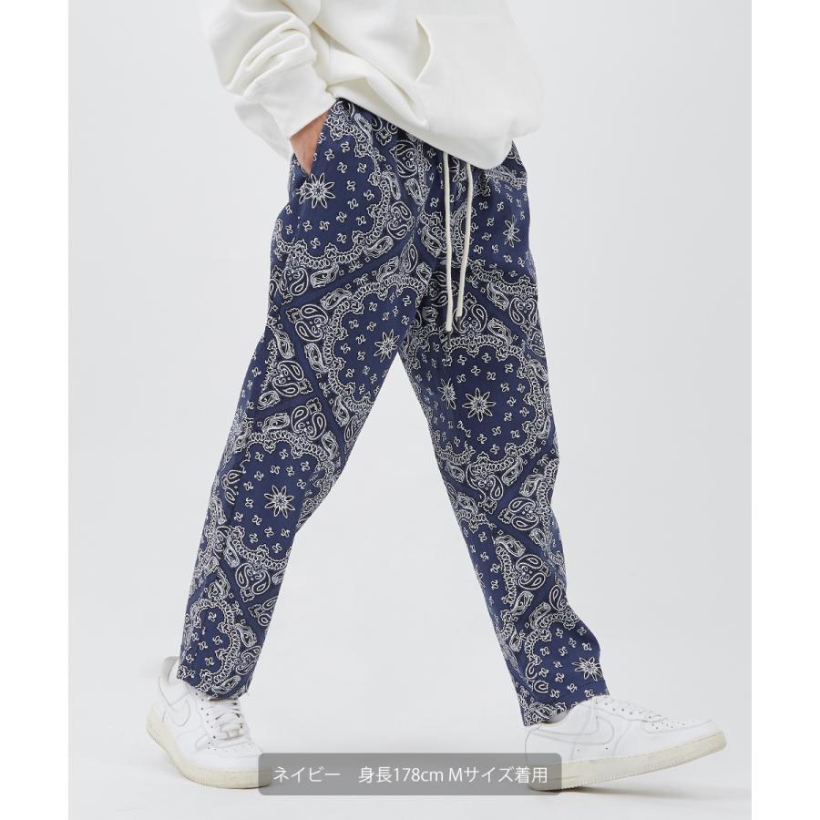 improves シェフパンツ メンズ バンダナ柄 イージーパンツ