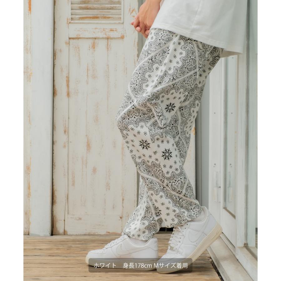 improves シェフパンツ メンズ バンダナ柄 イージーパンツ