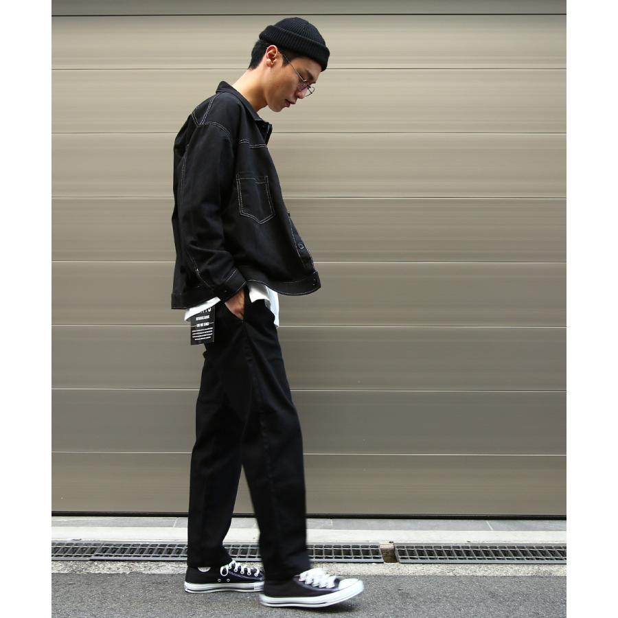 シェフパンツ メンズ ワイドパンツ ウエストゴム ストレッチ ゆったり イージーパンツ ワークパンツ オーバーサイズ 大きいサイズ ビッグシルエット improves | improves | 05