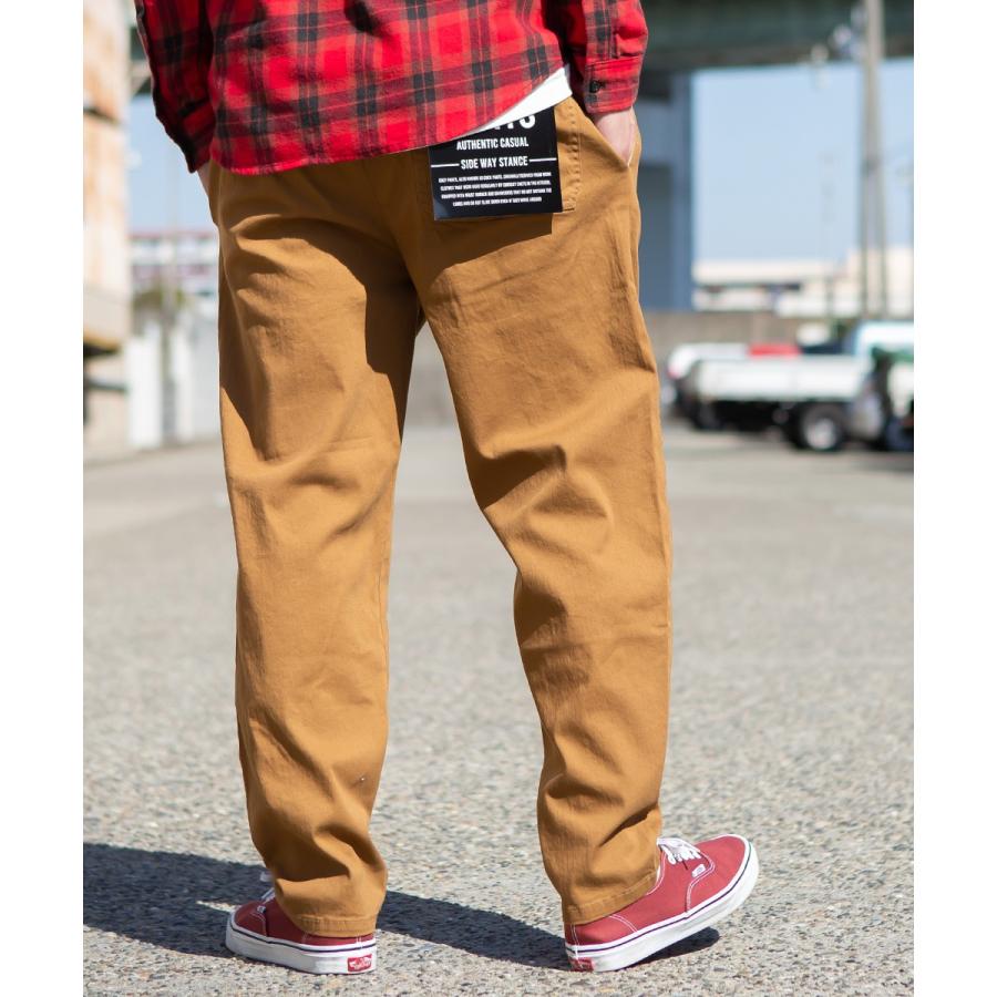 シェフパンツ メンズ ワイドパンツ ウエストゴム ストレッチ ゆったり イージーパンツ ワークパンツ オーバーサイズ 大きいサイズ ビッグシルエット improves | improves | 08