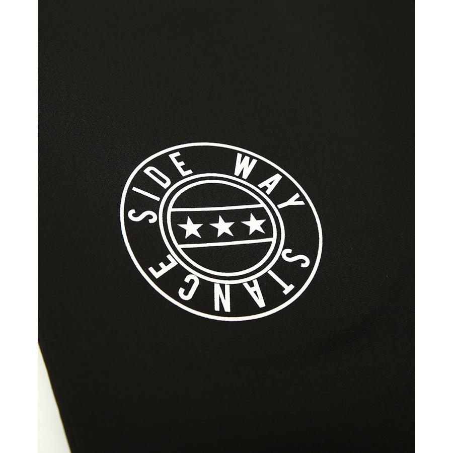 ジョガーパンツ メンズ ライトダンボール ストレッチ ジャージパンツ スリム 細身 ウエストゴム ロゴ プリント セットアップ可能 黒 スポーツミックス improves | improves | 15