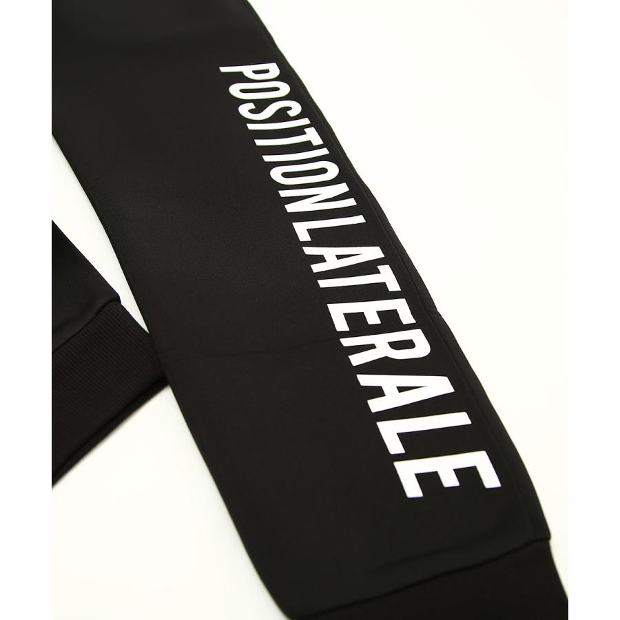 ジョガーパンツ メンズ ライトダンボール ストレッチ ジャージパンツ スリム 細身 ウエストゴム ロゴ プリント セットアップ可能 黒 スポーツミックス improves | improves | 16