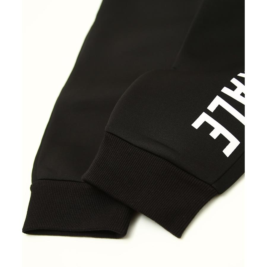 ジョガーパンツ メンズ ライトダンボール ストレッチ ジャージパンツ スリム 細身 ウエストゴム ロゴ プリント セットアップ可能 黒 スポーツミックス improves | improves | 19