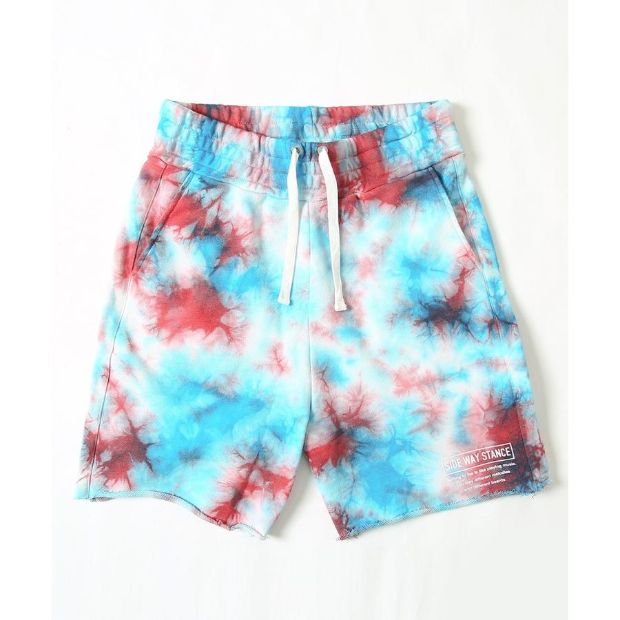 ショートパンツ メンズ ダイダイ柄 スウェット ショーツ ハーフパンツ カットオフ ウエストゴム ロゴ プリント 短パン ハーフパンツ サーフ系 improves | improves | 13