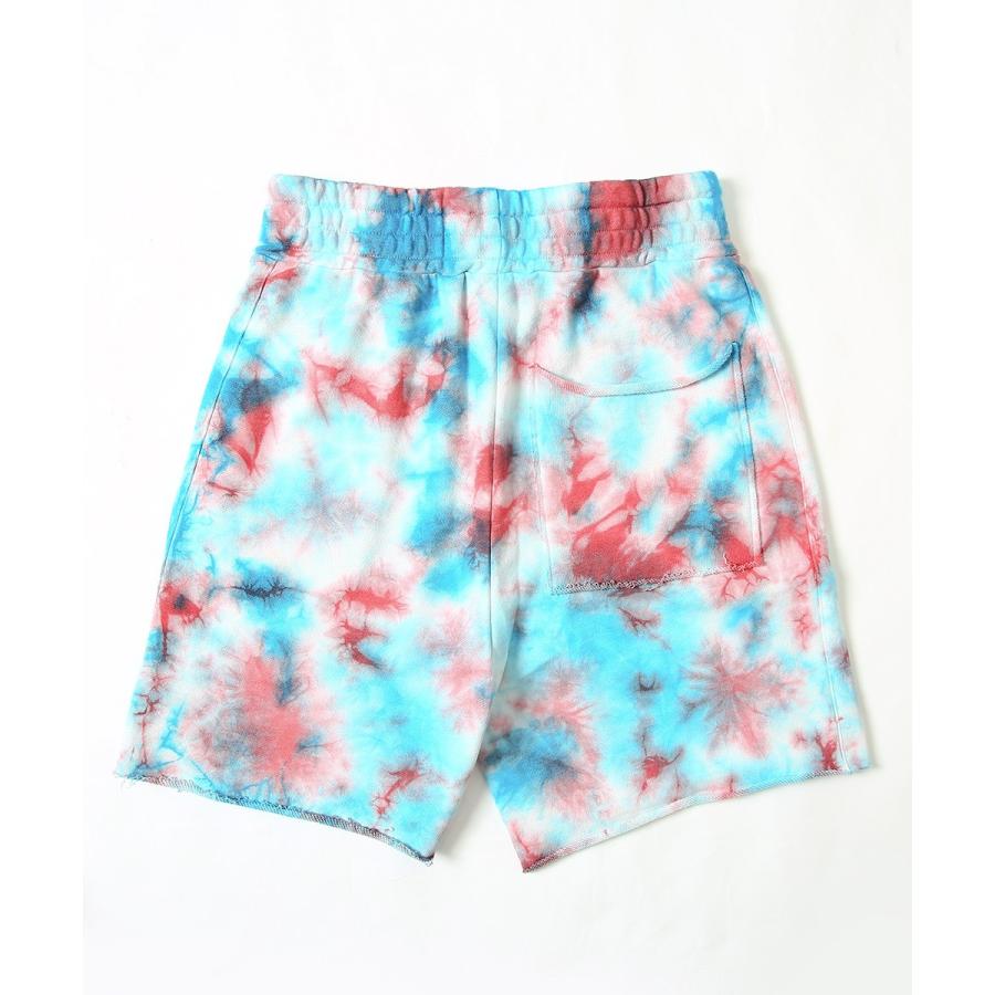 ショートパンツ メンズ ダイダイ柄 スウェット ショーツ ハーフパンツ カットオフ ウエストゴム ロゴ プリント 短パン ハーフパンツ サーフ系 improves | improves | 14