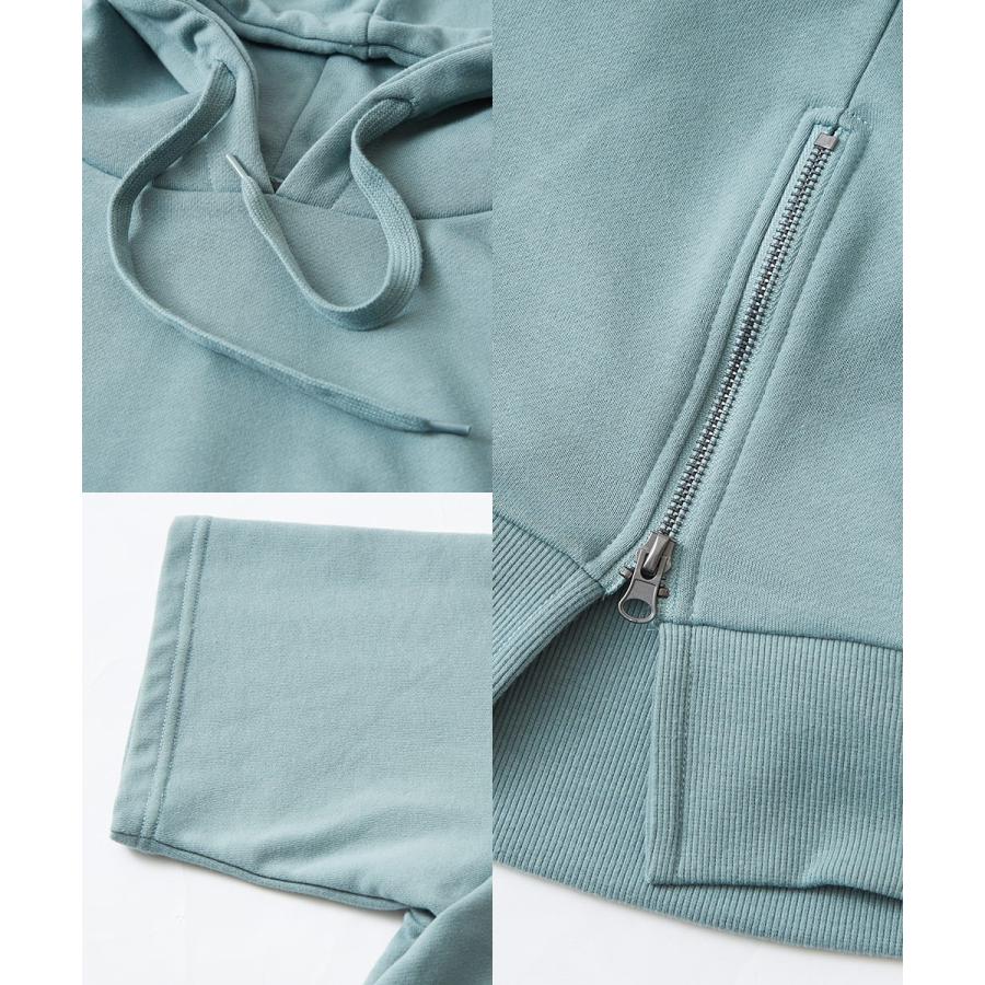 プルオーバーパーカー メンズ 半袖 サイドジップ 裏毛 スウェットパーカー ゆったり 大きいサイズ 無地 シンプル オーバーサイズ ビッグシルエット improves | improves | 18