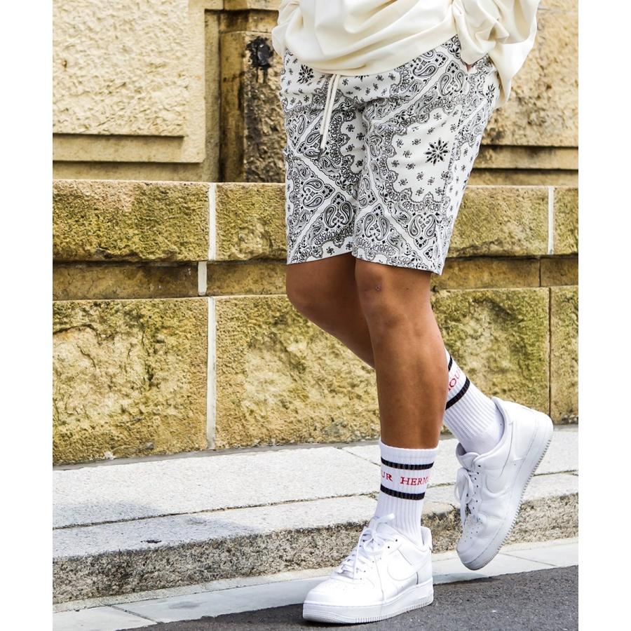 ハーフパンツ メンズ シェフパンツ 柄パンツ 総柄 バンダナ柄 ペイズリー柄 迷彩柄 カモフラ柄 イージーパンツ ショートパンツ ショーツ 短パン improves | improves | 09