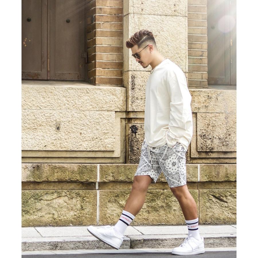 ハーフパンツ メンズ シェフパンツ 柄パンツ 総柄 バンダナ柄 ペイズリー柄 迷彩柄 カモフラ柄 イージーパンツ ショートパンツ ショーツ 短パン improves | improves | 10