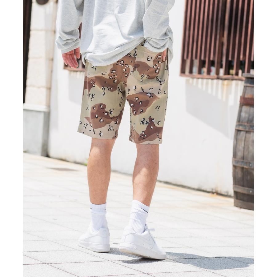 ハーフパンツ メンズ シェフパンツ 柄パンツ 総柄 バンダナ柄 ペイズリー柄 迷彩柄 カモフラ柄 イージーパンツ ショートパンツ ショーツ 短パン improves | improves | 02