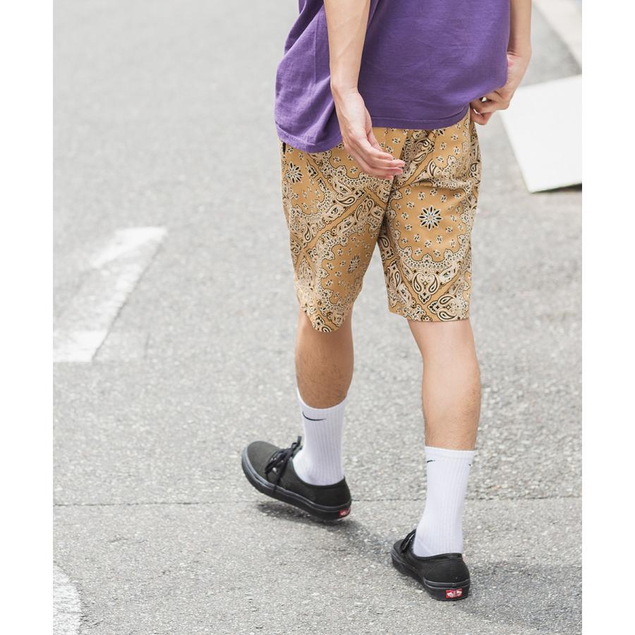 ハーフパンツ メンズ シェフパンツ 柄パンツ 総柄 バンダナ柄 ペイズリー柄 迷彩柄 カモフラ柄 イージーパンツ ショートパンツ ショーツ 短パン improves | improves | 08