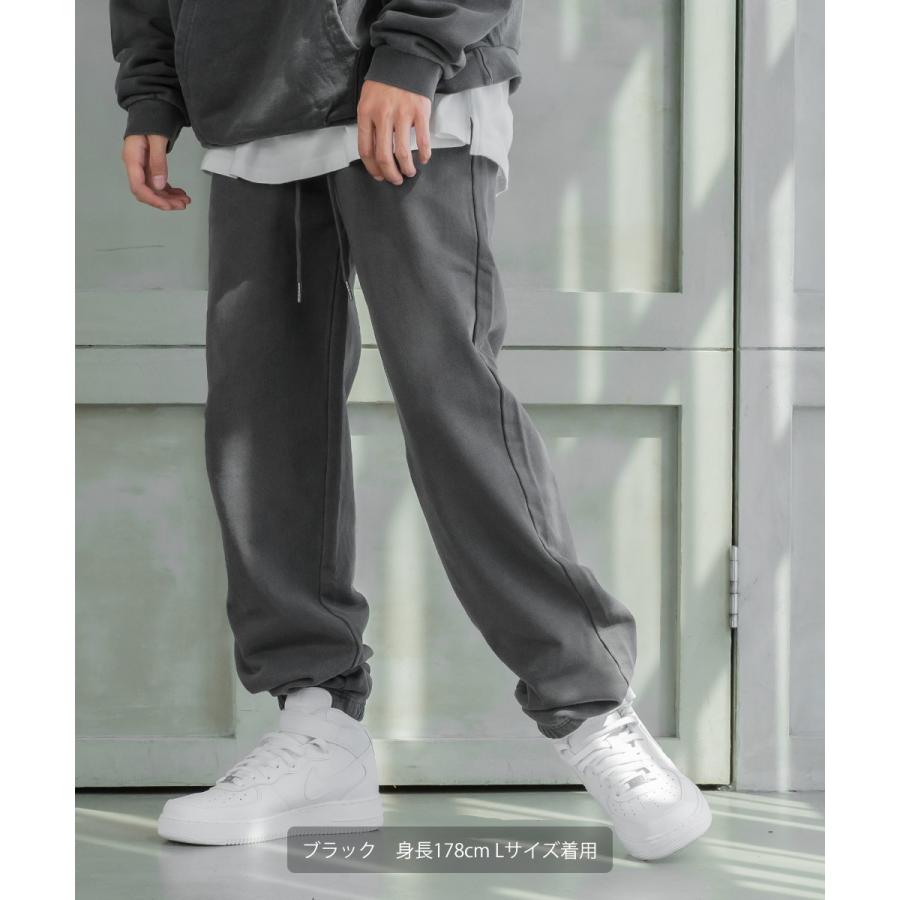 【セットアップ対応】ピグメント ビッグ スウェット ジョガーパンツ メンズ 無地 裏毛 パイル ビッグシルエット オーバーサイズ トラックパンツ イージーパンツ | improves | 01