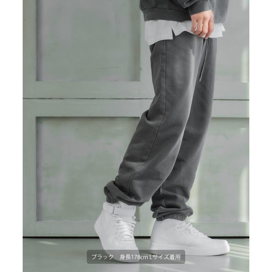 【セットアップ対応】ピグメント ビッグ スウェット ジョガーパンツ メンズ 無地 裏毛 パイル ビッグシルエット オーバーサイズ トラックパンツ イージーパンツ | improves | 04