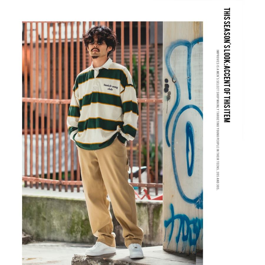 カツラギ ワイド ペインターパンツ メンズ イージーパンツ ワイドパンツ ワークパンツ バギーパンツ ゆったり 大きい ストリート スケボー アメカジ カジュアル | improves | 17