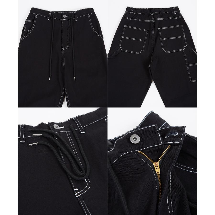 カツラギ ワイド ペインターパンツ メンズ イージーパンツ ワイドパンツ ワークパンツ バギーパンツ ゆったり 大きい ストリート スケボー アメカジ カジュアル | improves | 20